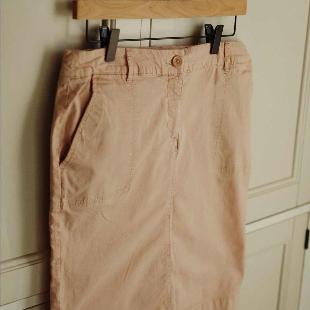 Kenar Soft Peach Midi Skirt